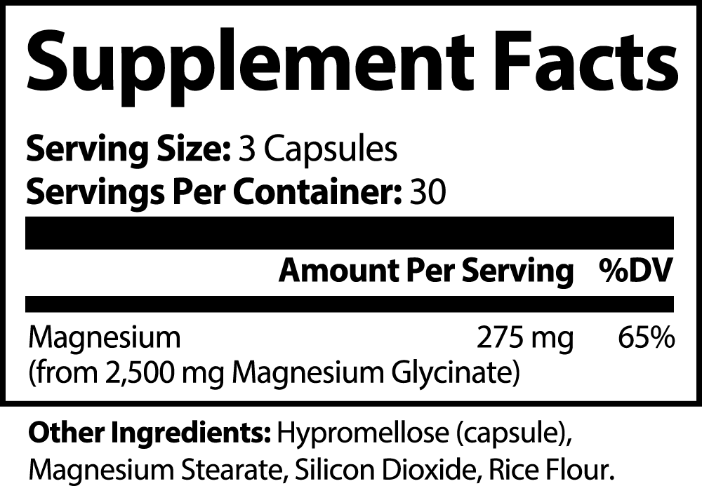 Magnesium Glycinate – Restful Sleep Support
